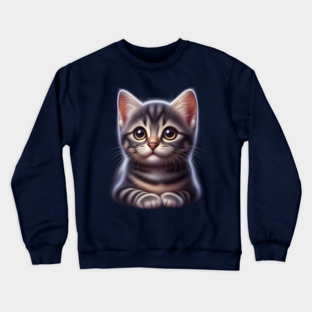 little cat Crewneck Sweatshirt by EKLZR